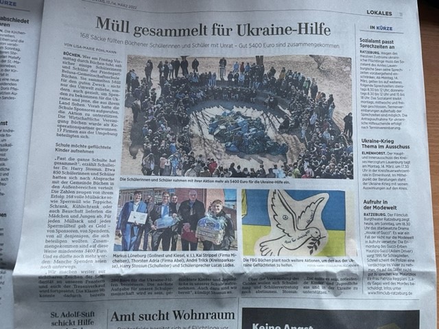 Zeitung Müllsammelaktion
